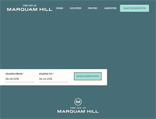 Tablet Screenshot of innatmarquamhill.com